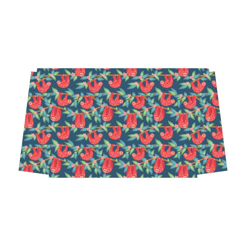 Sloth Red Design Themed Print Travel Bag