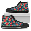 Sloth Red Design Themed Print Women High Top Shoes