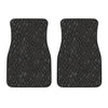 Snake Skin Black Print Car Floor Mats