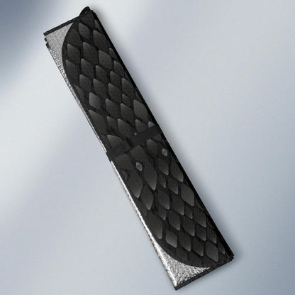 Snake Skin Black Print Car Sun Shade For Windshield