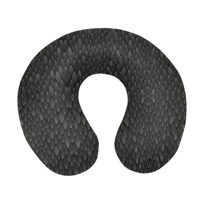 Snake Skin Black Print U-Shaped Travel Neck Pillow-JTAMIGO.COM