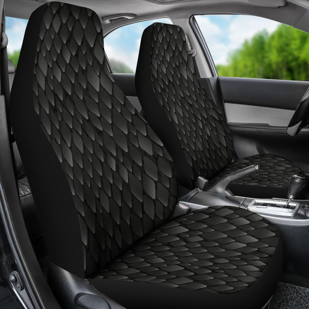 Snake Skin Black Print Universal Fit Car Seat Covers