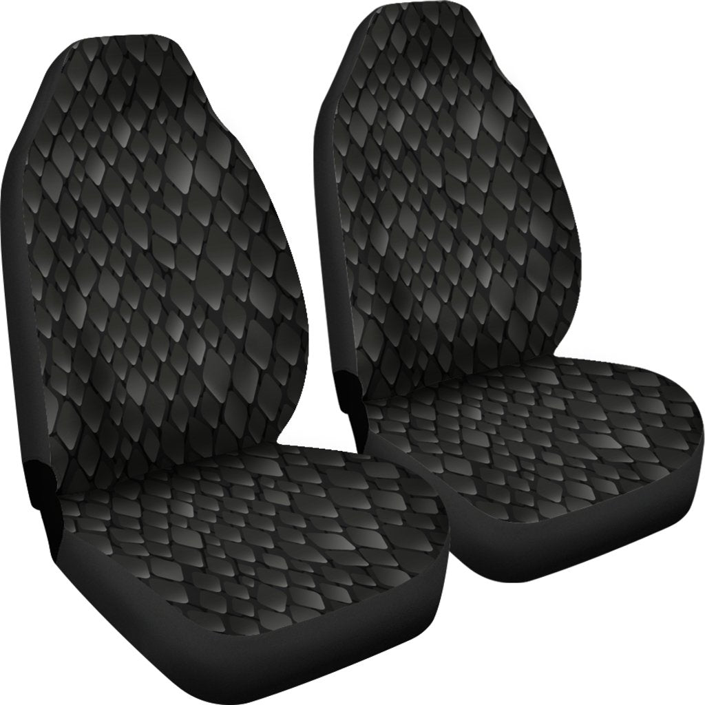 Snake Skin Black Print Universal Fit Car Seat Covers