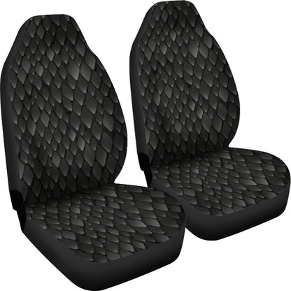 Snake Skin Black Print Universal Fit Car Seat Covers