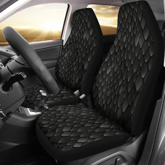 Snake Skin Black Print Universal Fit Car Seat Covers