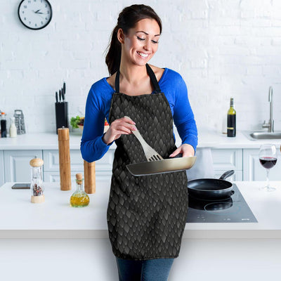 Snake Skin Black Print Women Apron