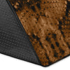 Snake Skin Brown Print Area Rugs-JTAMIGO.COM