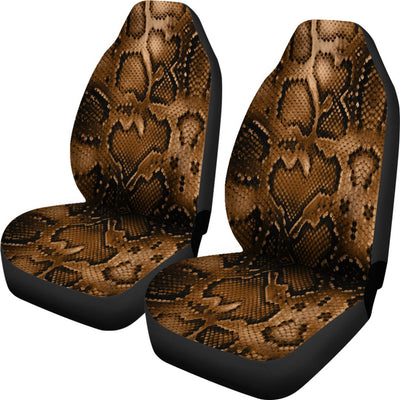 Snake Skin Brown Print Universal Fit Car Seat Covers