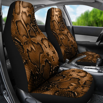 Snake Skin Brown Print Universal Fit Car Seat Covers