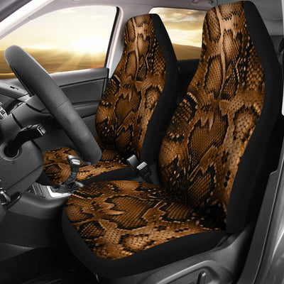 Snake Skin Brown Print Universal Fit Car Seat Covers