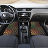 Snake Skin Colorful Print Car Floor Mats