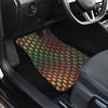 Snake Skin Colorful Print Car Floor Mats