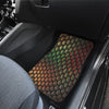 Snake Skin Colorful Print Car Floor Mats