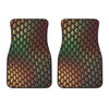 Snake Skin Colorful Print Car Floor Mats