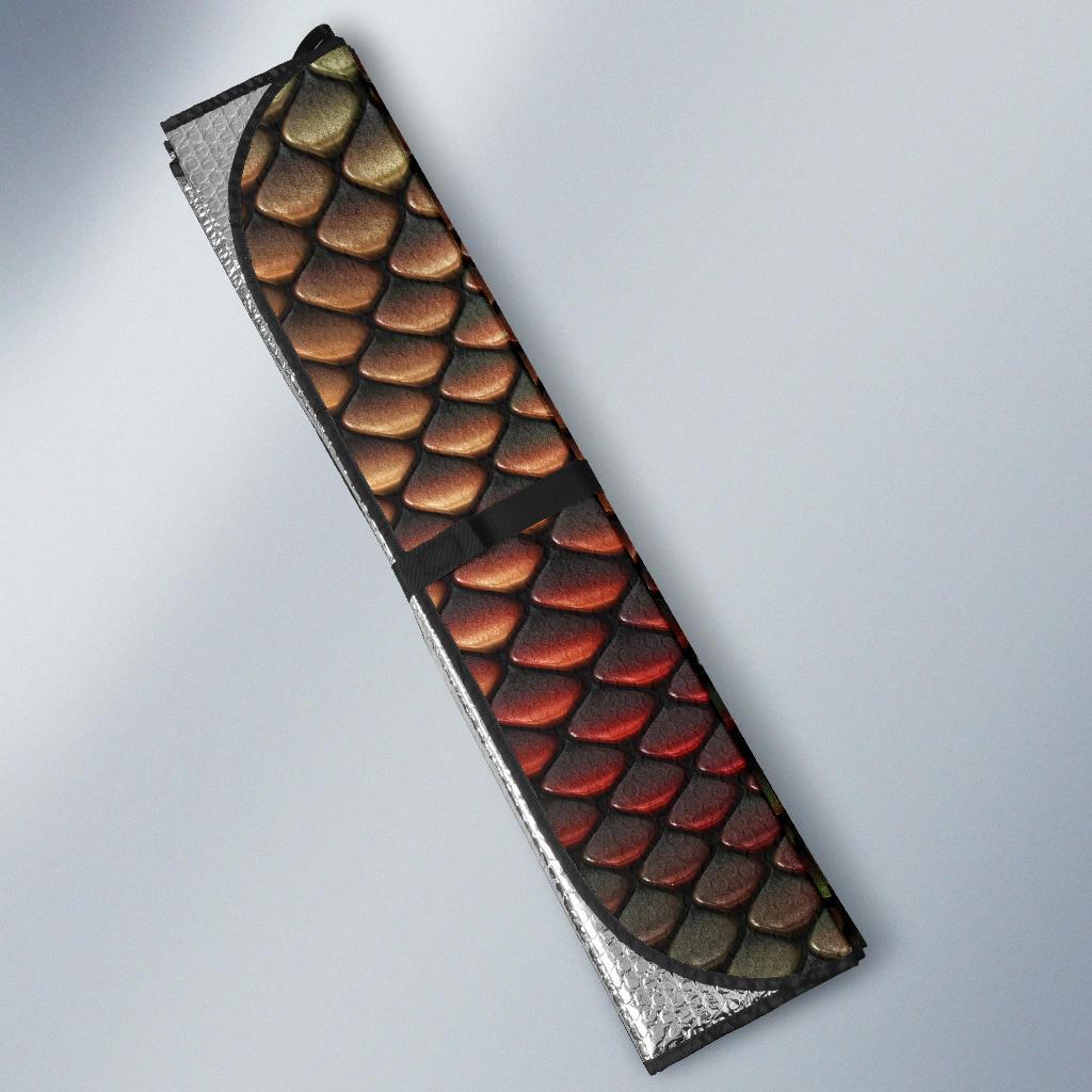 Snake Skin Colorful Print Car Sun Shade For Windshield