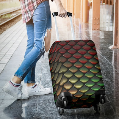 Snake Skin Colorful Print Luggage Cover Protector