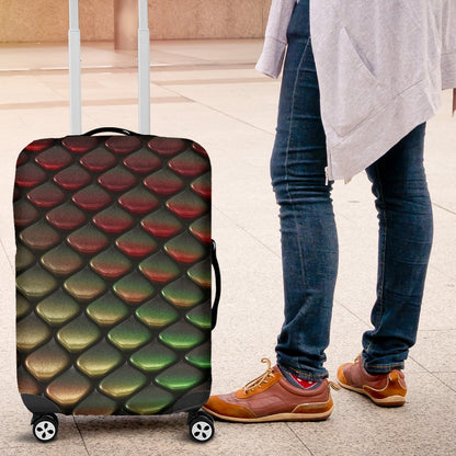 Snake Skin Colorful Print Luggage Cover Protector