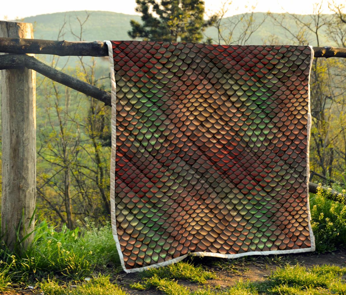Snake Skin Colorful Print Premium Quilt-JTAMIGO.COM