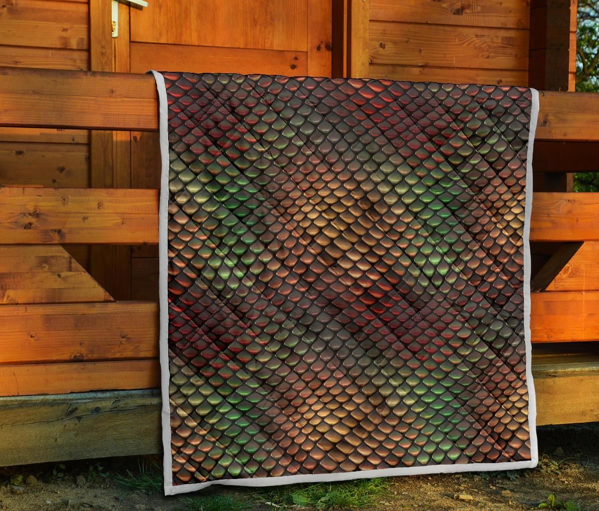 Snake Skin Colorful Print Premium Quilt-JTAMIGO.COM