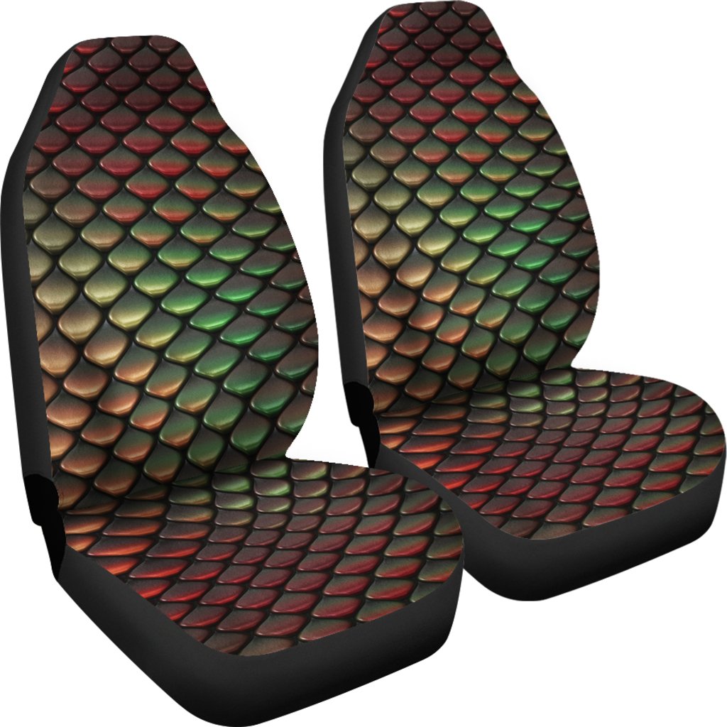 Snake Skin Colorful Print Universal Fit Car Seat Covers