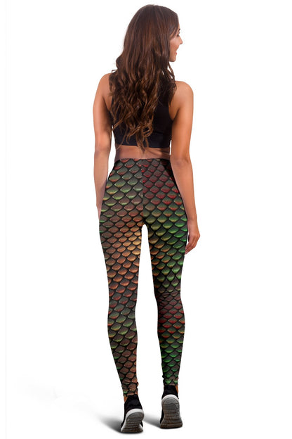 Snake Skin Colorful Print Women Leggings