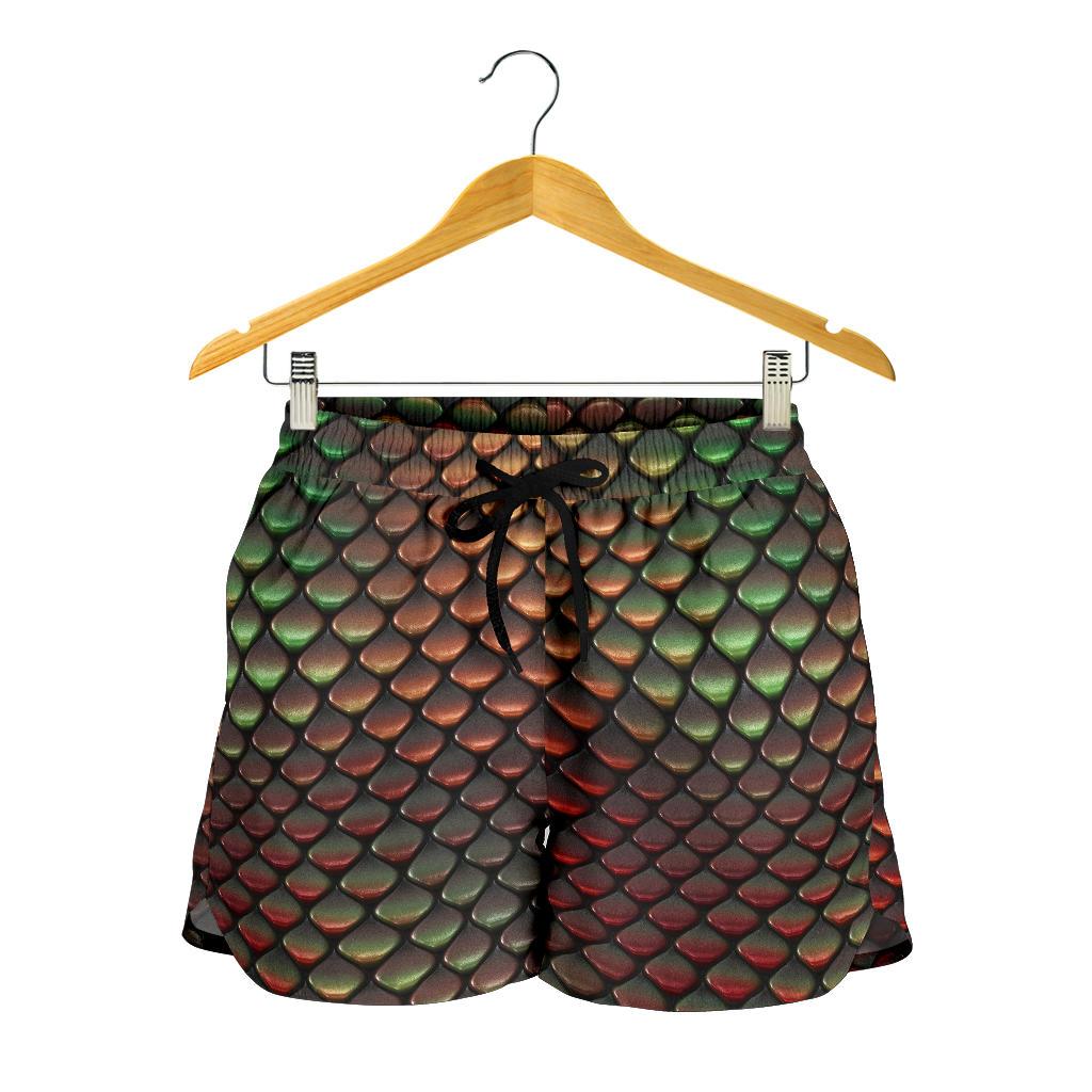 Snake Skin Colorful Print Women Shorts-JTAMIGO.COM