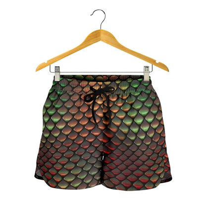 Snake Skin Colorful Print Women Shorts-JTAMIGO.COM