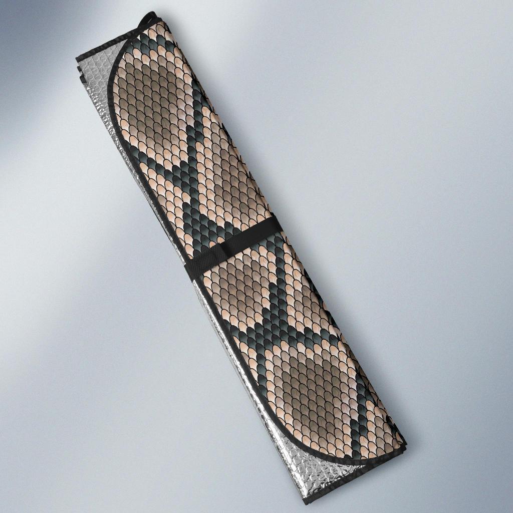 Snake Skin Design Print Car Sun Shade For Windshield