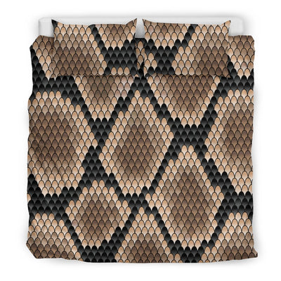 Snake Skin Design Print Duvet Cover Bedding Set