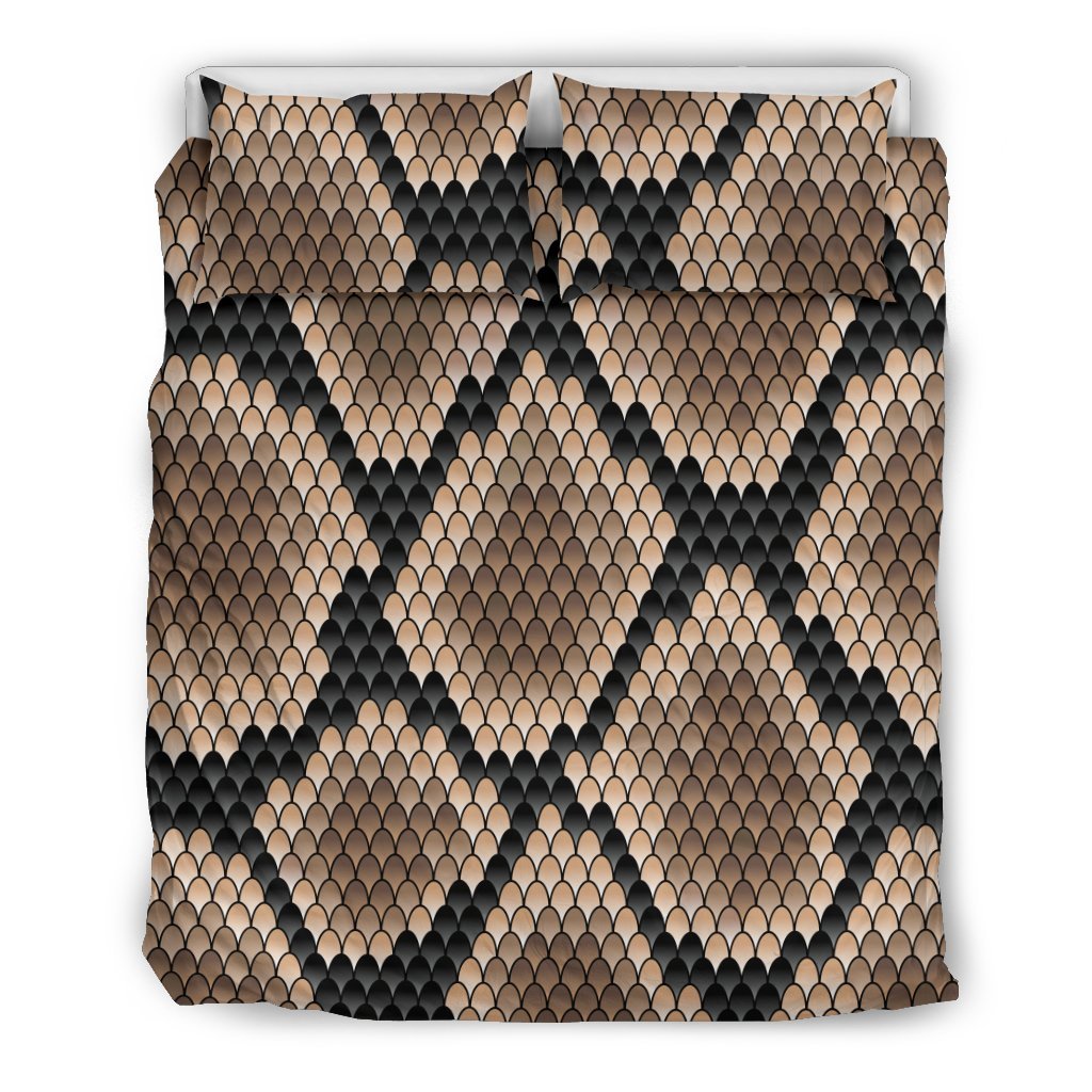 Snake Skin Design Print Duvet Cover Bedding Set