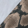 Snake Skin Design Print Fleece Blanket