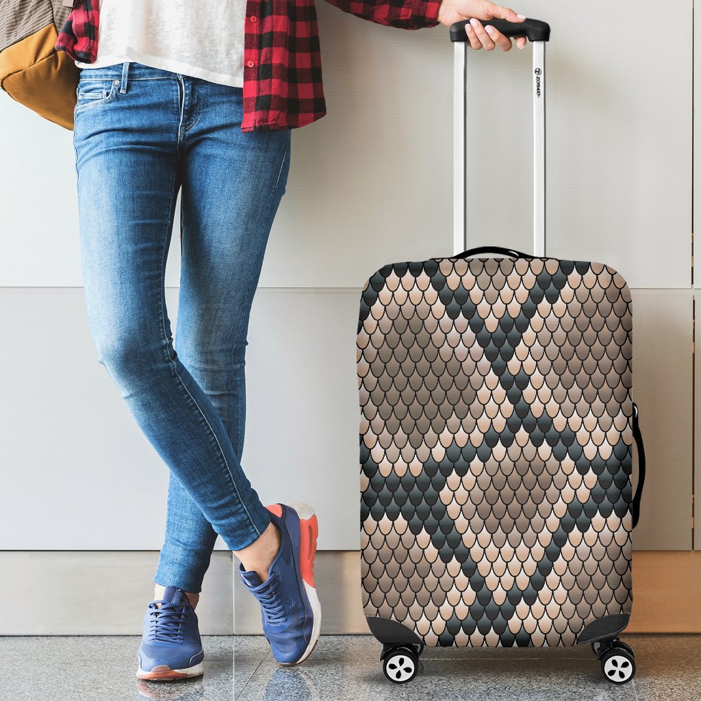 Snake Skin Design Print Luggage Cover Protector