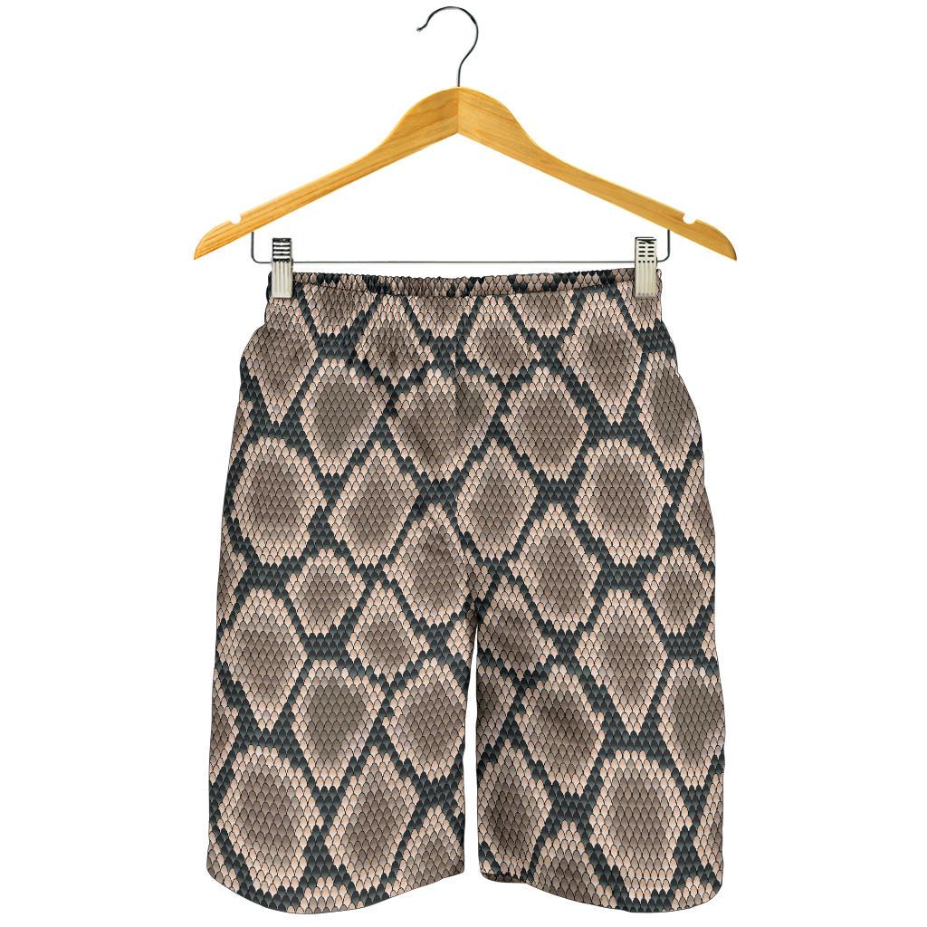 Snake Skin Design Print Mens Shorts-JTAMIGO.COM