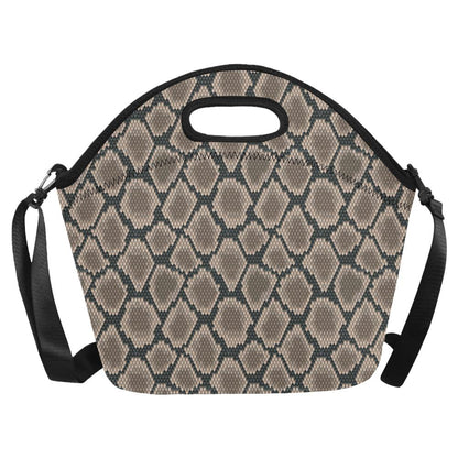 Snake Skin Design Print Neoprene Lunch Bag (Model 1669)(Large)-JTAMIGO.COM