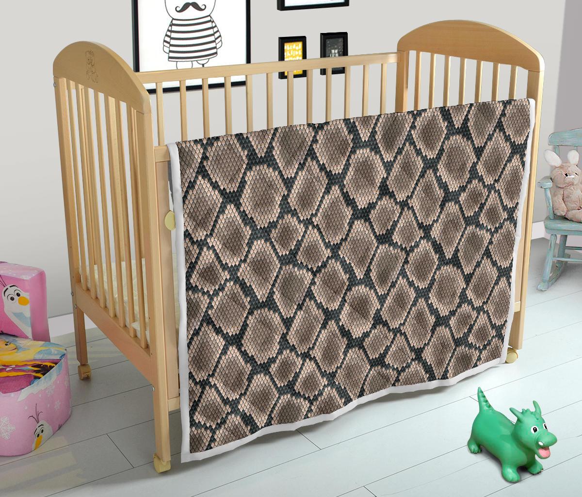 Snake Skin Design Print Premium Quilt-JTAMIGO.COM