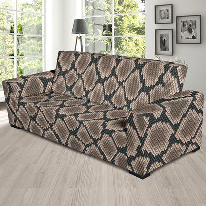 Snake Skin Design Print Sofa Slipcover-JTAMIGO.COM