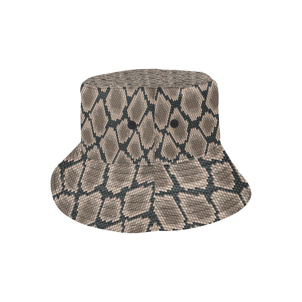 Snake Skin Design Print Unisex Bucket Hat