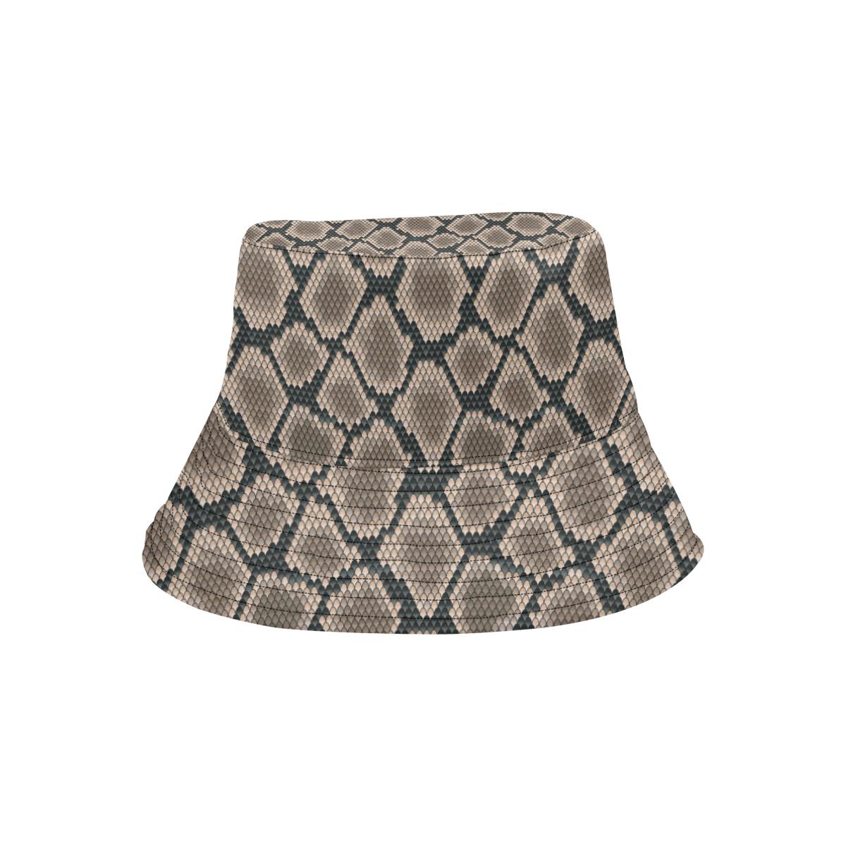 Snake Skin Design Print Unisex Bucket Hat