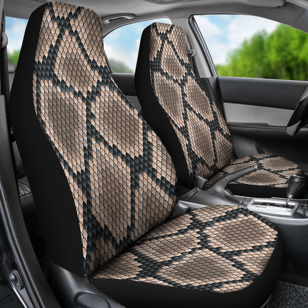 Snake Skin Design Print Universal Fit Car Seat Covers