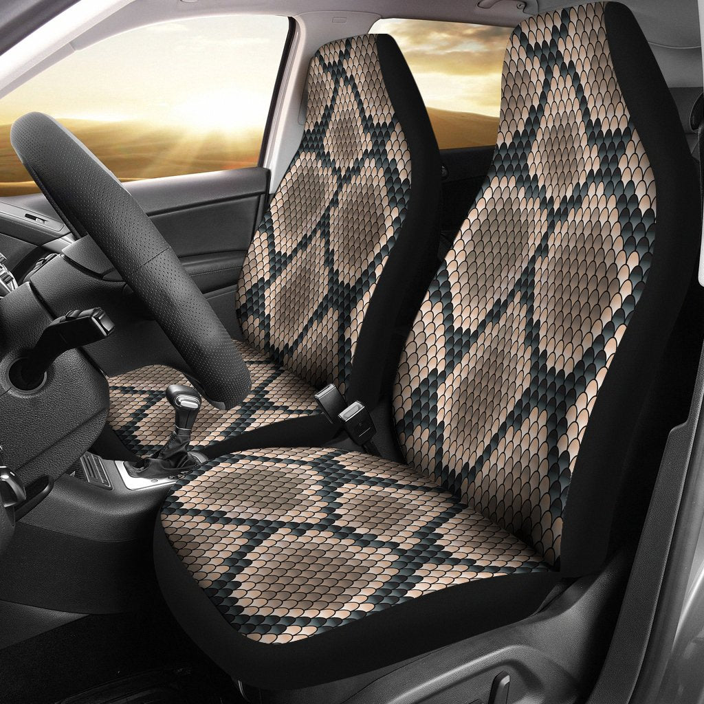 Snake Skin Design Print Universal Fit Car Seat Covers