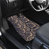Snake Skin Pattern Print Car Floor Mats