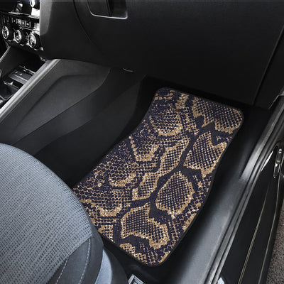 Snake Skin Pattern Print Car Floor Mats