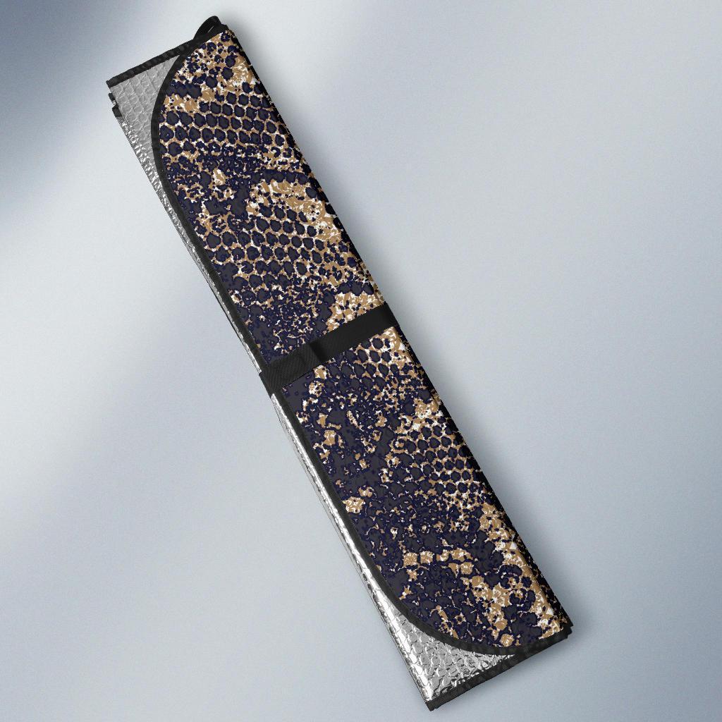 Snake Skin Pattern Print Car Sun Shade For Windshield