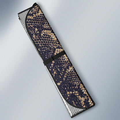 Snake Skin Pattern Print Car Sun Shade For Windshield