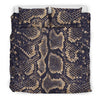 Snake Skin Pattern Print Duvet Cover Bedding Set