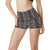 Snake Skin Pattern Print High Waisted Spandex Shorts-JTAMIGO.COM