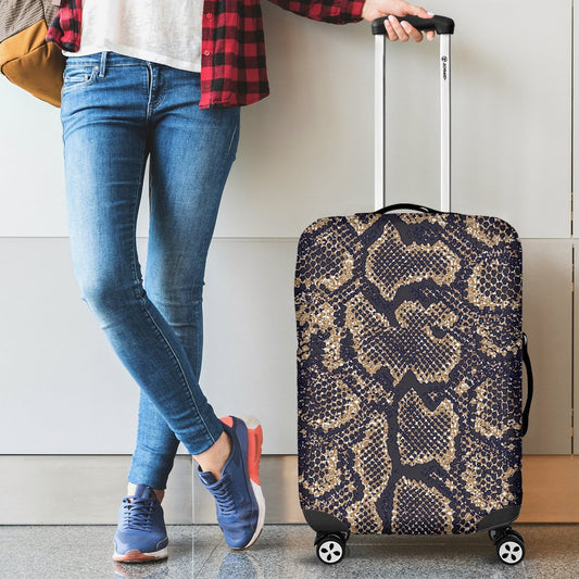 Snake Skin Pattern Print Luggage Cover Protector