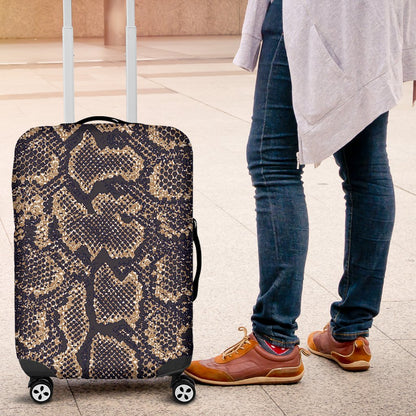 Snake Skin Pattern Print Luggage Cover Protector
