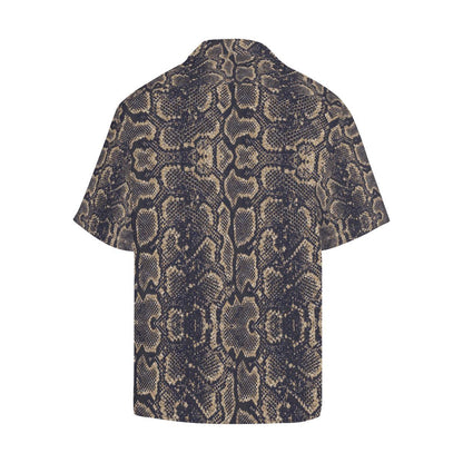 Snake Skin Pattern Print Men Aloha Hawaiian Shirt