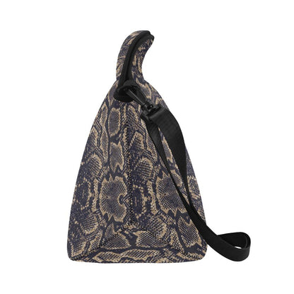Snake Skin Pattern Print Neoprene Lunch Bag (Model 1669)(Large)-JTAMIGO.COM